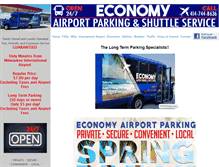 Tablet Screenshot of economyairportparking.com